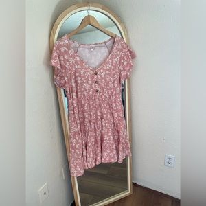 NoBo Pink Floral Mini Dress